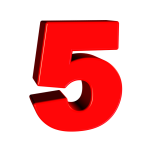 Number 5 PNG