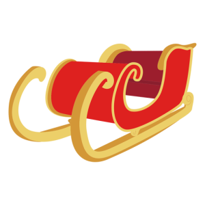 Santa sleigh PNG