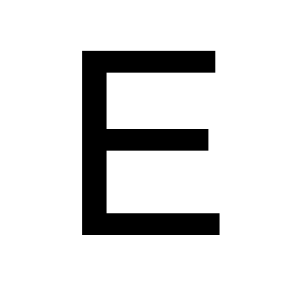 Letter E PNG