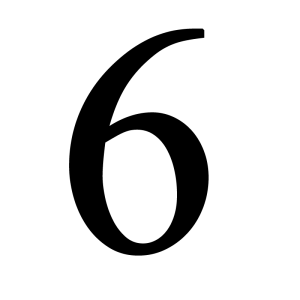 Number 6 PNG