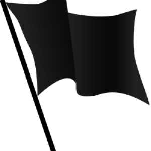 Black flag PNG