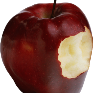 apple bitten off PNG