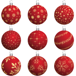 Christmas balls baubles