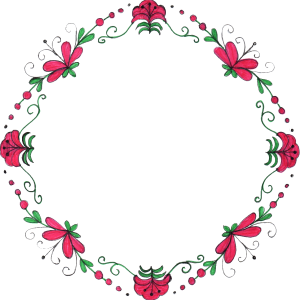 Floral frame PNG