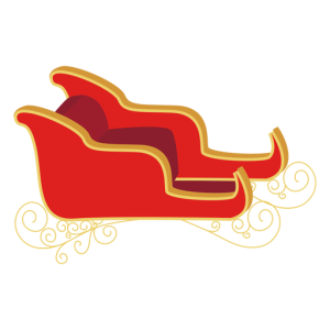 Santa sleigh PNG