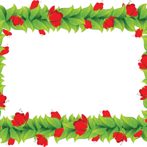 Floral frame PNG