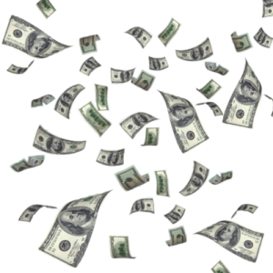 Falling money PNG
