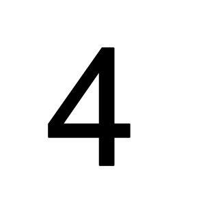Number 4 PNG