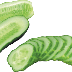 Sliced fresh cucumber PNG