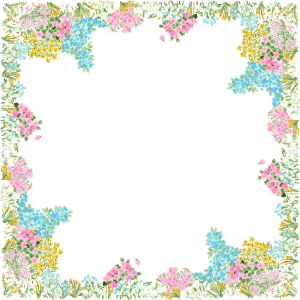 Floral frame PNG
