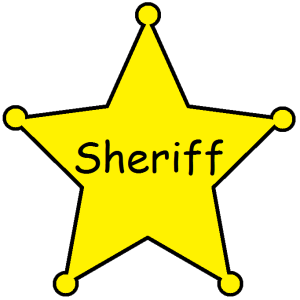 Sheriff badge PNG