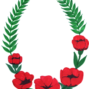 Floral frame PNG
