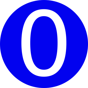 number 0 PNG