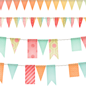 Party flags PNG