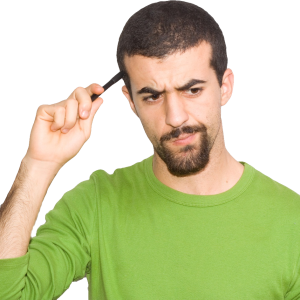 Thinking man PNG