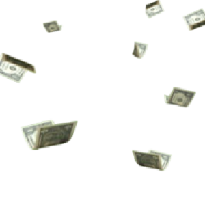 Falling money PNG