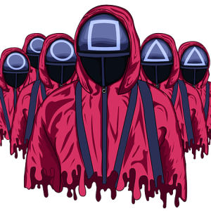 Squid Game guards PNG