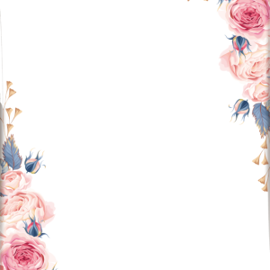 Floral frame PNG