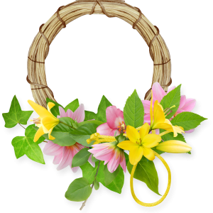 Floral frame PNG