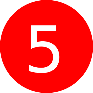 Number 5 PNG