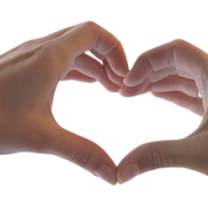 heart from hands PNG