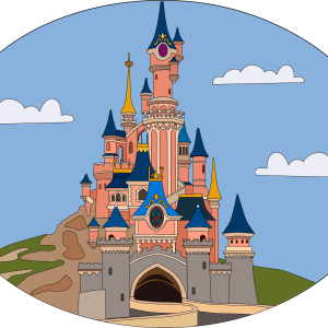 Disneyland castle PNG