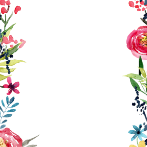 Floral frame PNG
