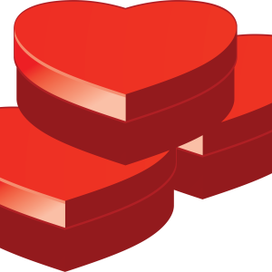 heart gifts boxes PNG