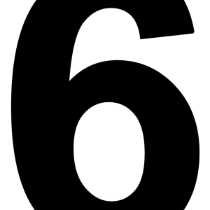 Number 6 PNG