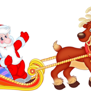 Santa sleigh PNG