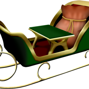 Santa sleigh PNG
