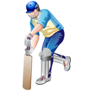 Cricket player PNG
