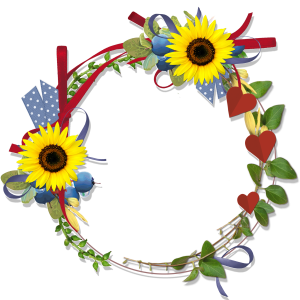 Floral frame PNG