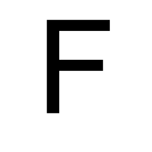 letter F PNG