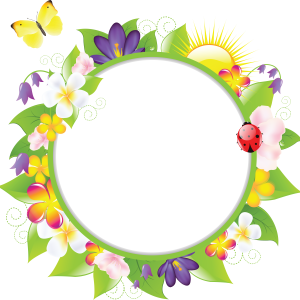 Floral frame PNG