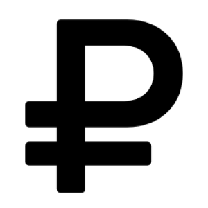 Russian ruble PNG