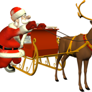 Santa sleigh PNG