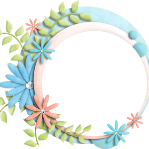 Floral frame PNG