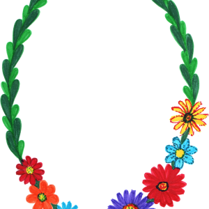 Floral frame PNG