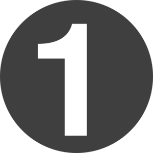 Number 1 PNG