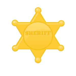 Sheriff badge PNG