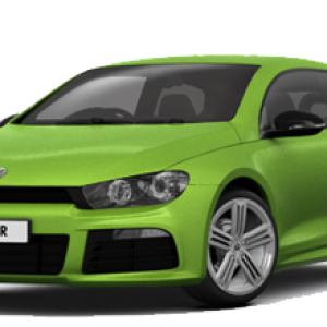 Green Volkswagen Scirocco PNG car image
