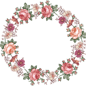 Floral frame PNG