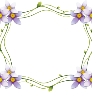 Floral frame PNG