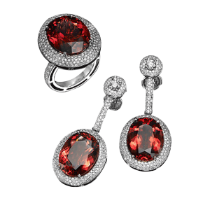 Diamond earrings PNG image