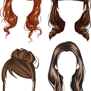 Hair wig PNG