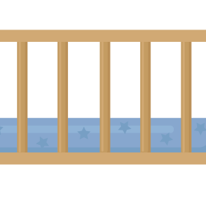 Infant bed, crib PNG