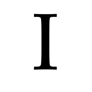 letter I PNG