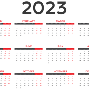 Calendar 2023 PNG