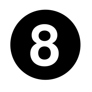 number 8 PNG